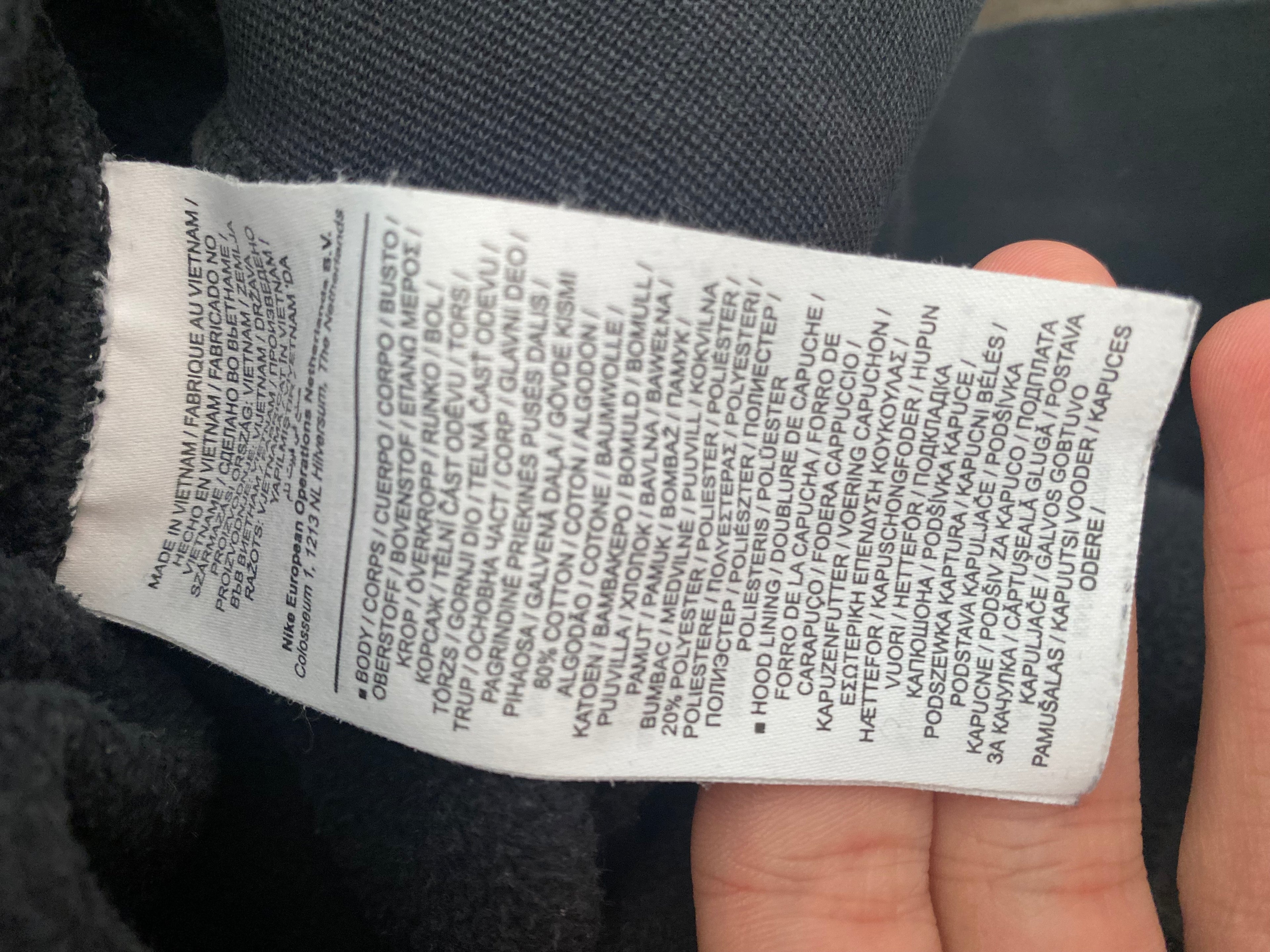 Bluza Nike czarna z kapturem