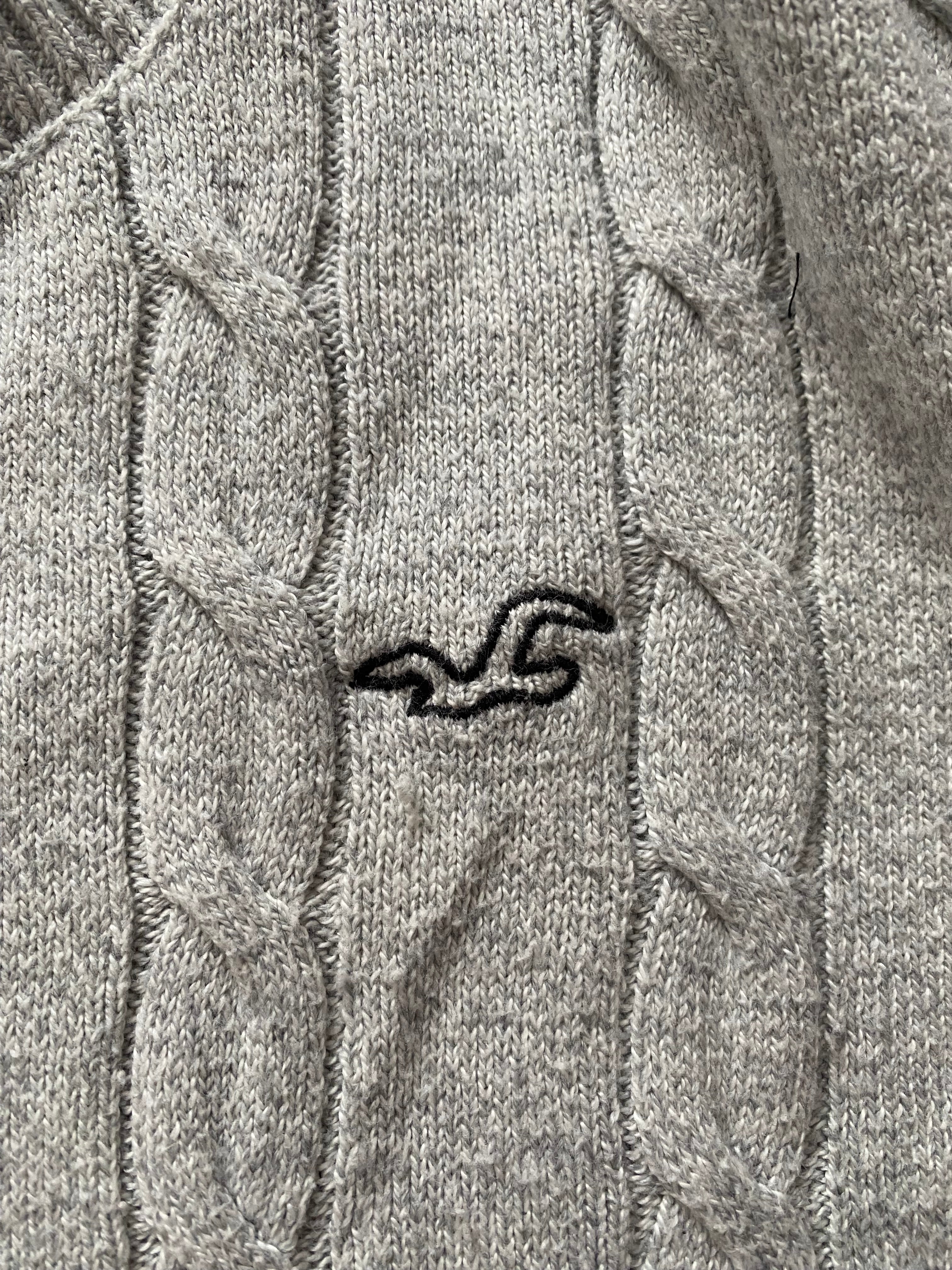 Sweter zimowy hollister, bawełniany