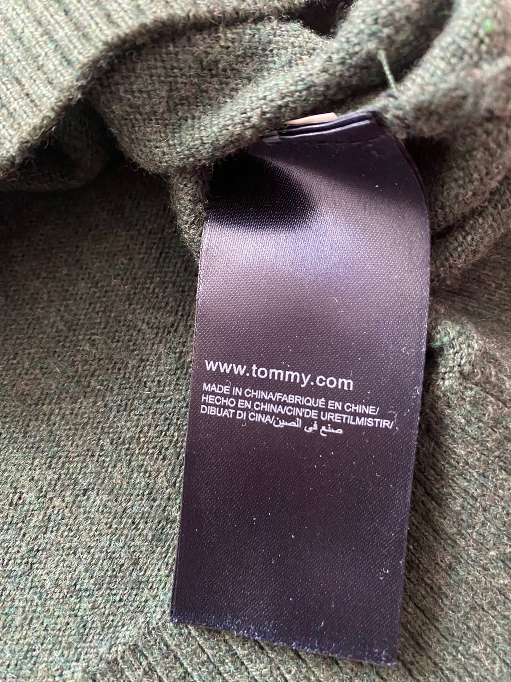 Sweter tommy hilfiger, bawełna pima, kaszmir