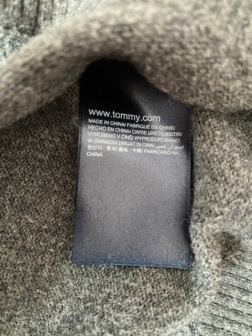 Sweter tommy hilfiger, bawełna pima, kaszmir