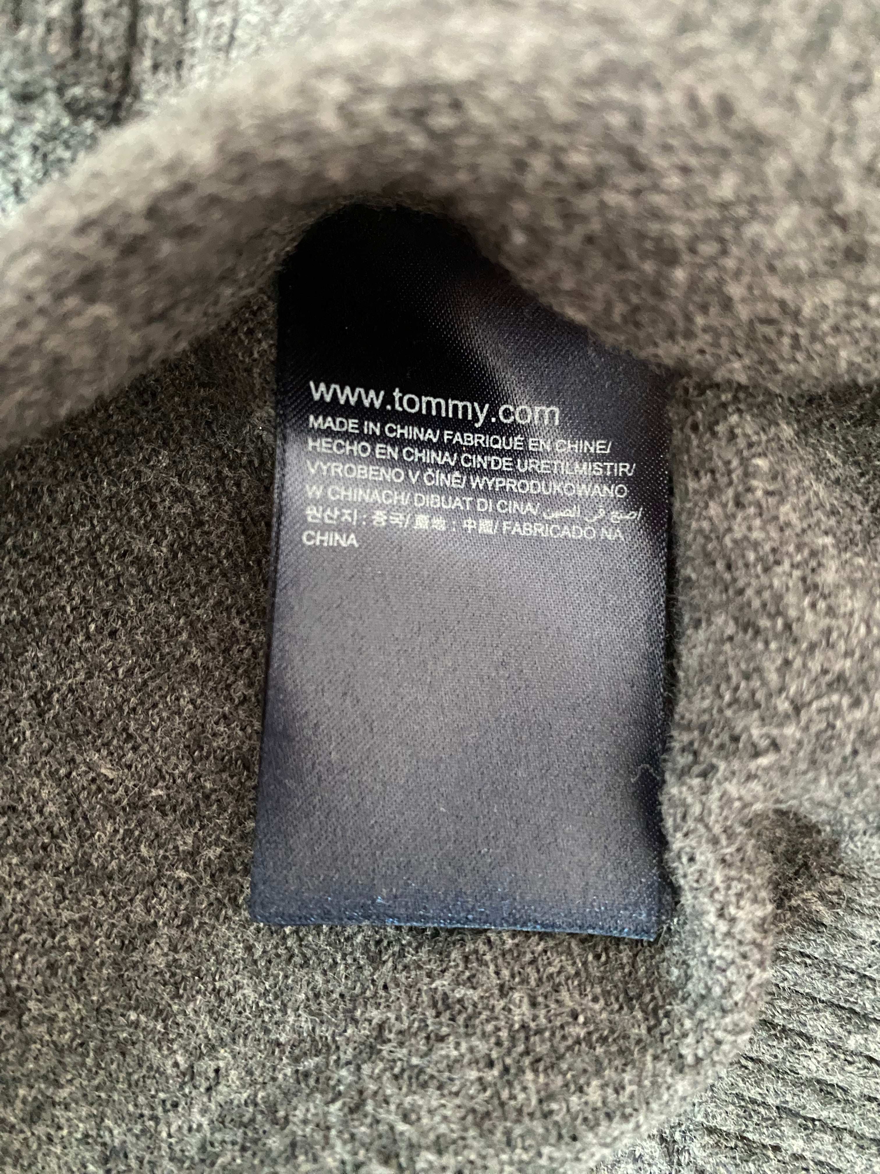 Sweter tommy hilfiger, bawełna pima, kaszmir
