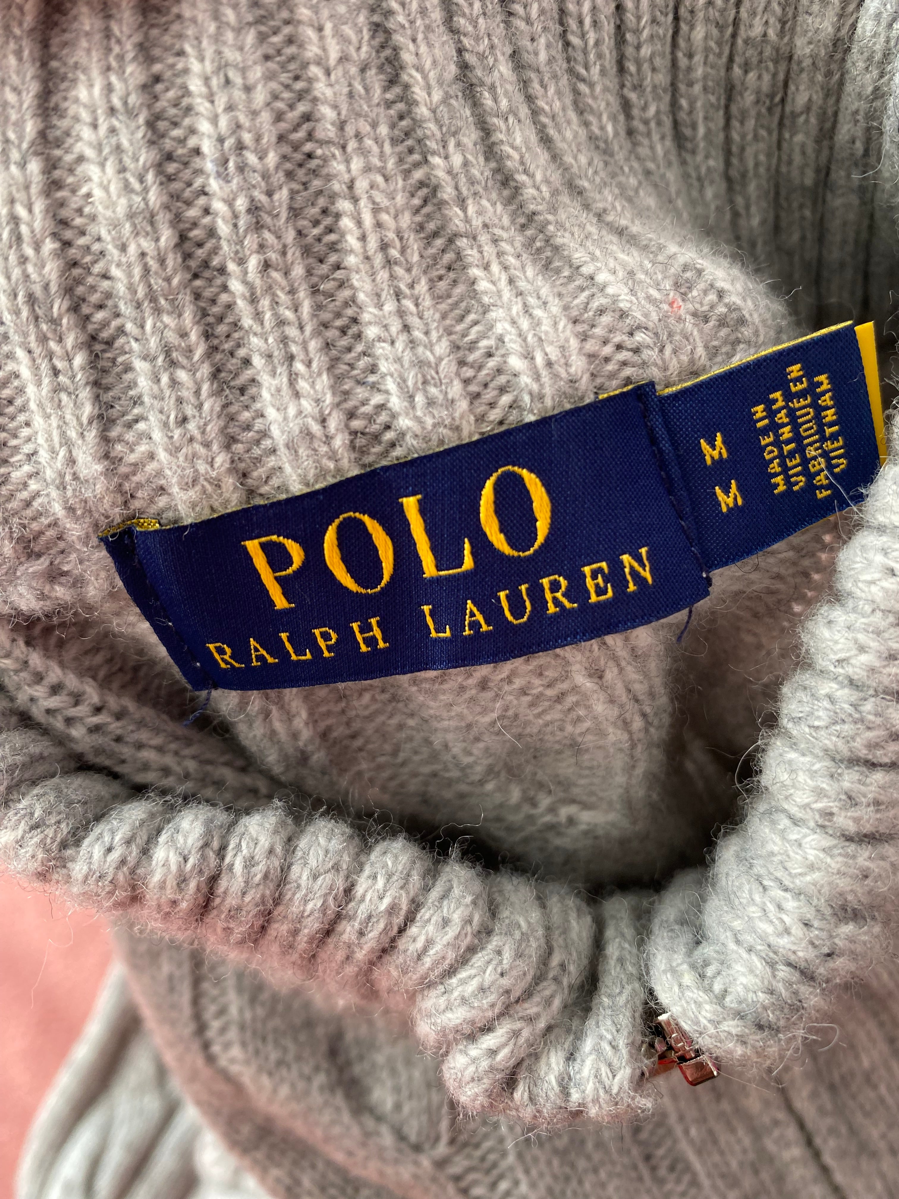 Sweter Polo Ralph Lauren szary