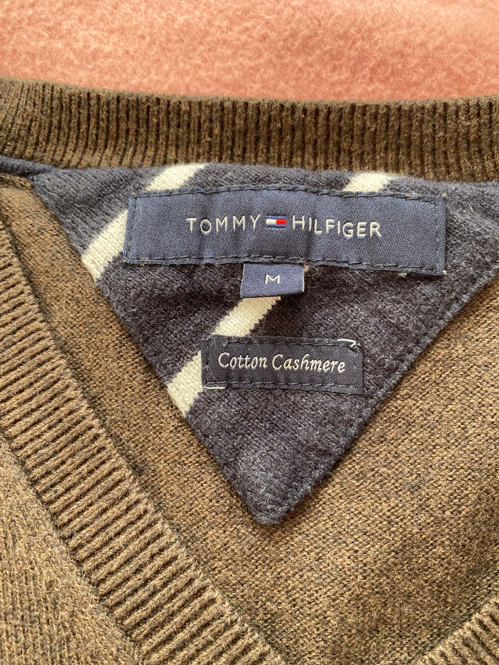 Tommy hilfiger kamizelka 100% bawełna i kaszmir